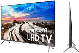 Samsung UN55MU800D 55 Premium 4K 120Hz Smart LED-backlit HDTV (Refurb) w/ 4x HDMI Inputs, 90-day warranty