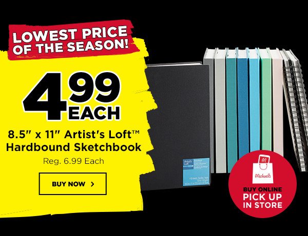 Artist's Loft 8.5 x 11 Hardbound Sketchbook - Each