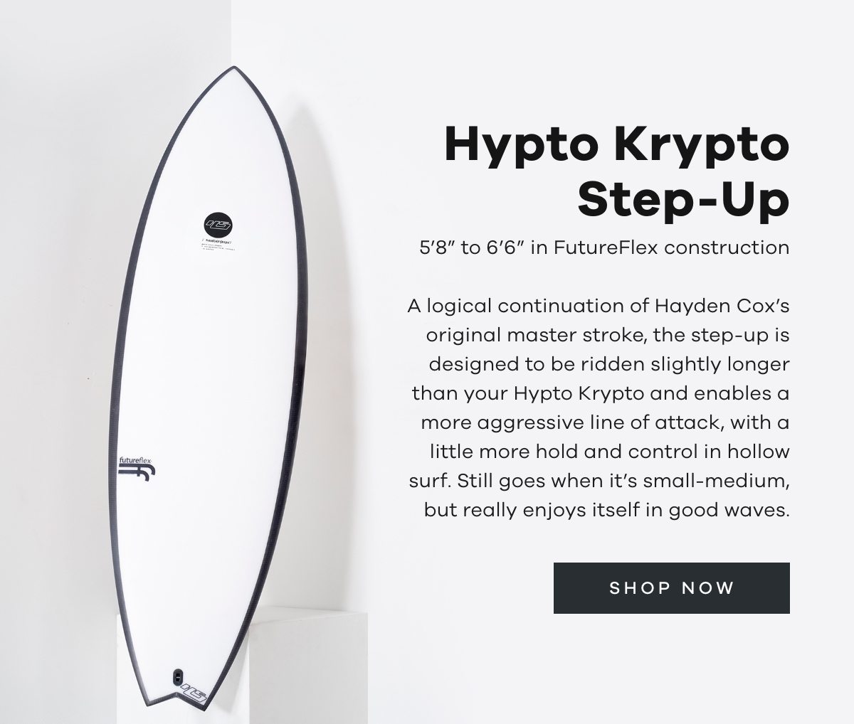 Hypto Krypto Step Up FutureFlex Futures Thruster Surfboard