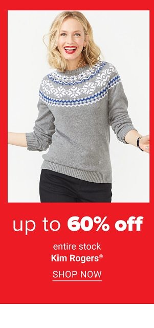 Up to 60% off entire stock Kim Rogers. Shop Now.