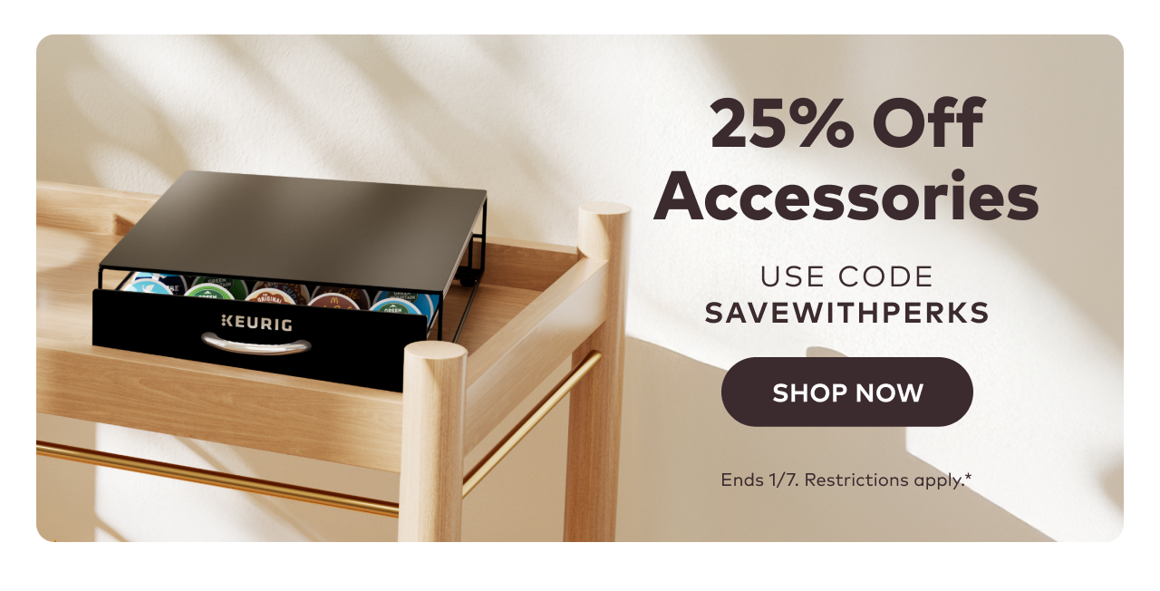 25% Off Accessories with code SAVEWITHPERKS