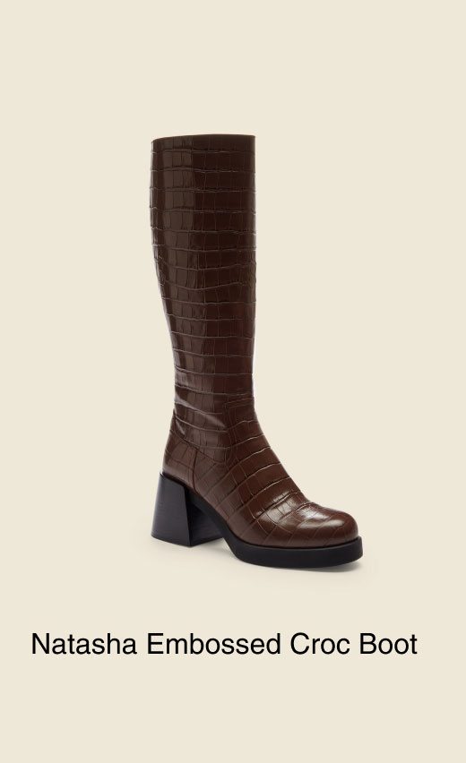 Natasha Embossed Croc Boot 