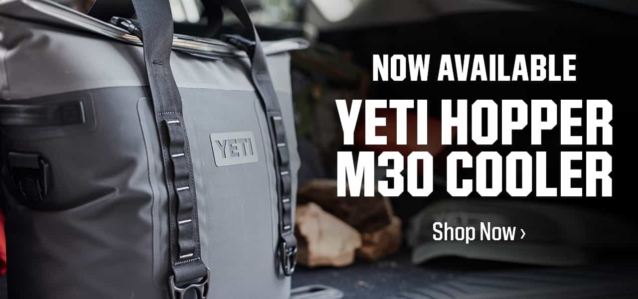 Now available! YETI Hopper M30 Cooler. Shop now.