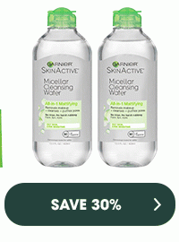 GARNIER SKINACTIVE - SAVE 30 PERCENT >