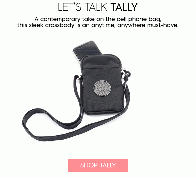 Let's Talk Tally. A contemporary take on the cell phone bag, this sleek crossbody is an anytime, anywhere must-have. Shop Tally
