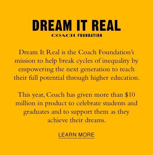 DREAM IT REAL. LEARN MORE