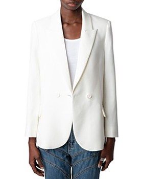 Zadig & Voltaire Visit Strass Love Rhinestone Embellished Blazer