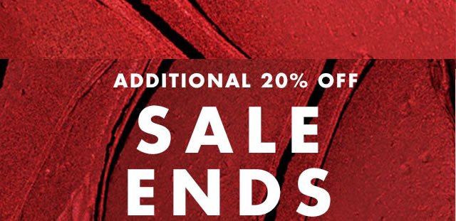 Additional 20% Off Sale Ends Tonight!