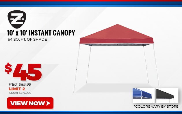 Z-Shade 10' x 10' Instant Canopy 