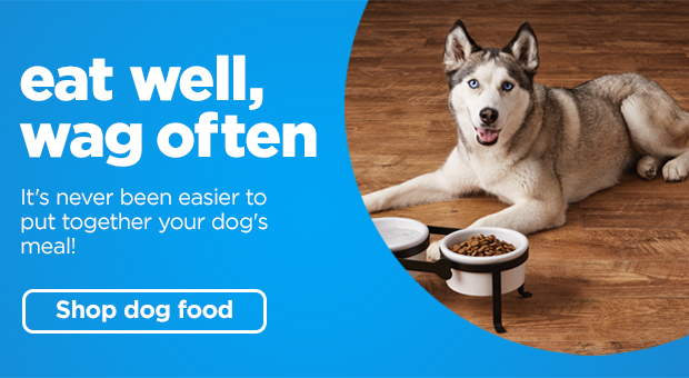 Eat well, wag often. It's never been easier to put together your dog's meal! Shop dog food >