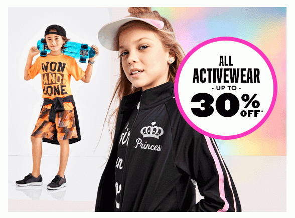 All Activewear Up to 30% Off