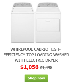 Whirlpool Cabrio High-Efficiency Top Loading Washer with Electric Dryer