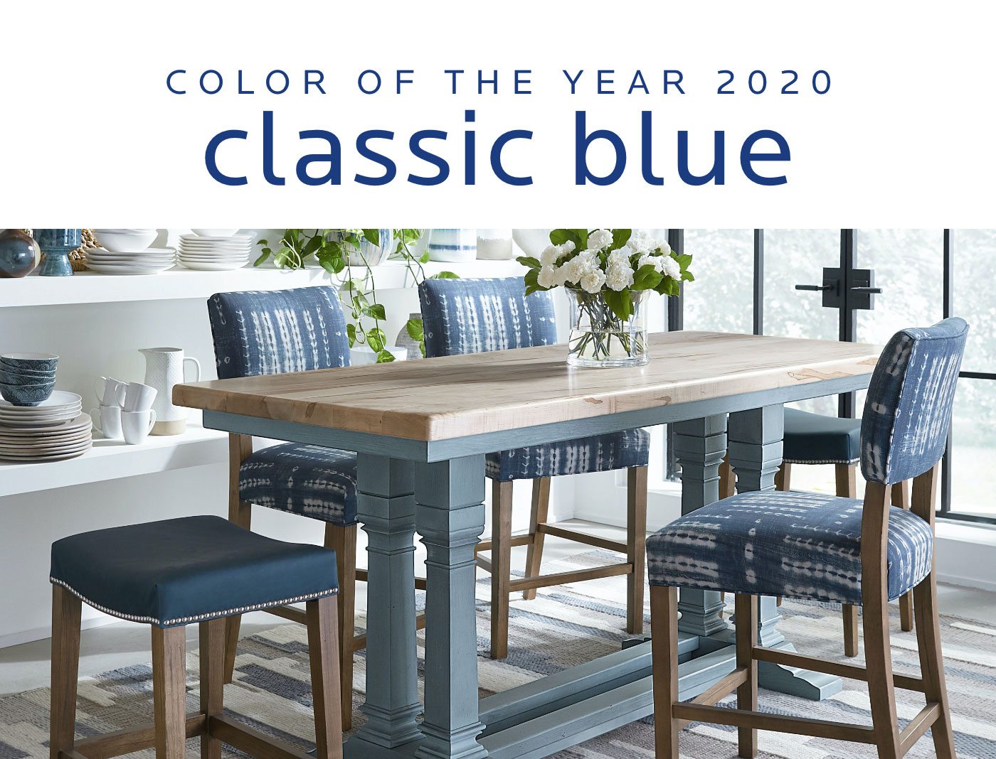Color of the year 2020. Classic blue.