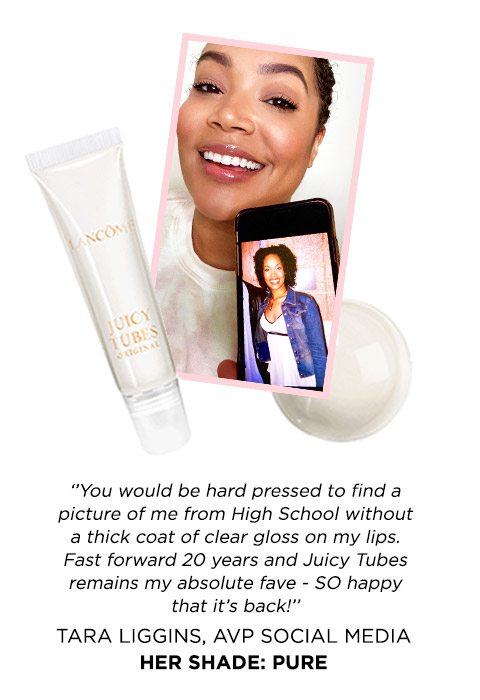 Tara Liggins, AVP Social Media - Her shade: Pure