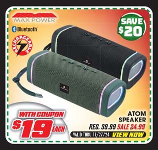 Max Power Atom Bluetooth Speaker