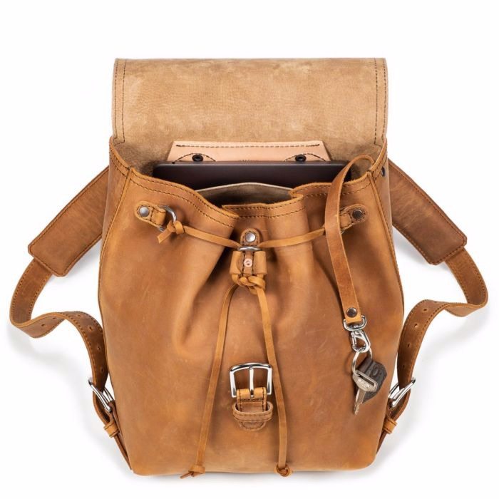 saddleback drawstring backpack