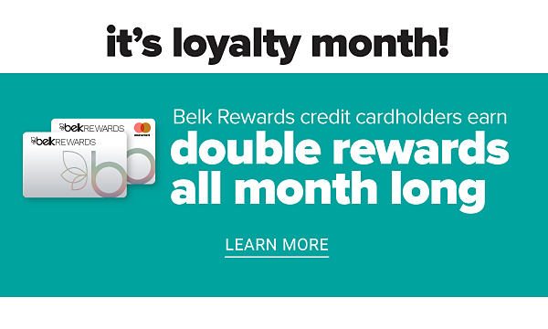 Belk Rewards credit card double rewards all mouth - Learn More