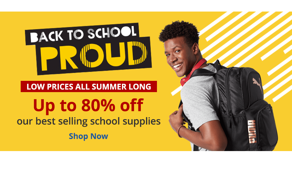 Save up to 80% Back to School