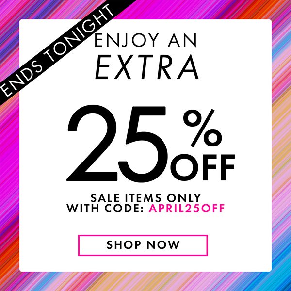 Extra 25% OFF Sitewide with code: APRIL25OFF