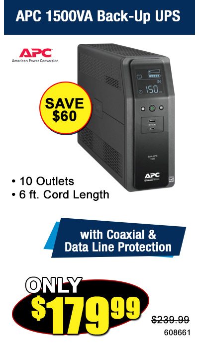 APC 1500VA Back-Up UPS