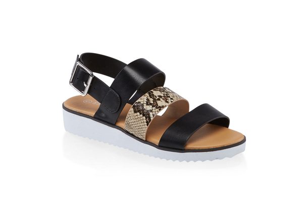 3 Band Buckle Sandals