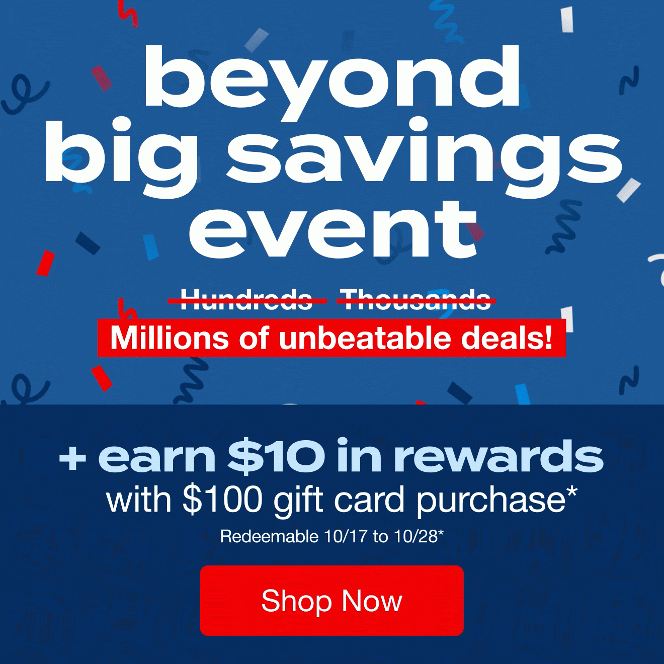 Beyond Big Savings is Here!