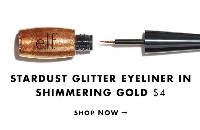 Stardust Glitter Eyeliner in Shimmering Gold $4. Shop Now