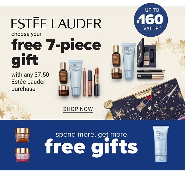 Online Only Preview Day! Choose your FREE 7-Piece Gift with any $37.50 Estee Lauder purchase - Shop Now