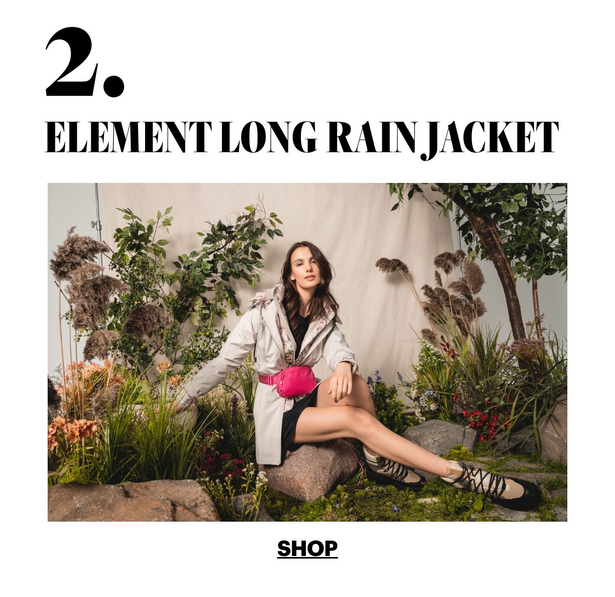 Element Long Rain Jacket - Abalone