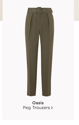 Shop Oasis Peg Trousers