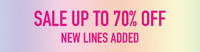 Up to 70% off sale