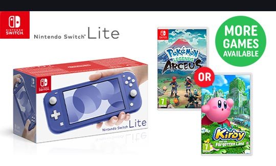 Nintendo Switch Lite Blue & Select Game