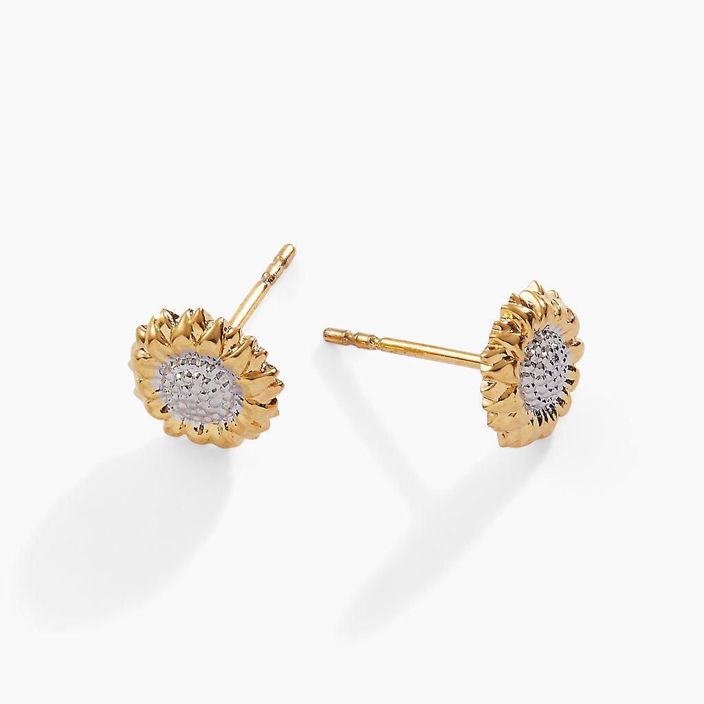 Image of Sunflower Mini Stud Earrings