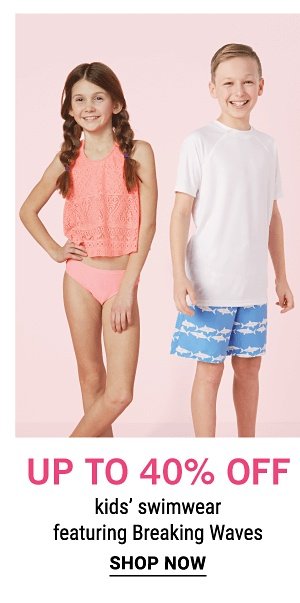 Up to 40% off Kids' Swimwear featuring Breaking Waves - Shop Now