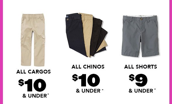 All Boy Cargos Chinos Shorts