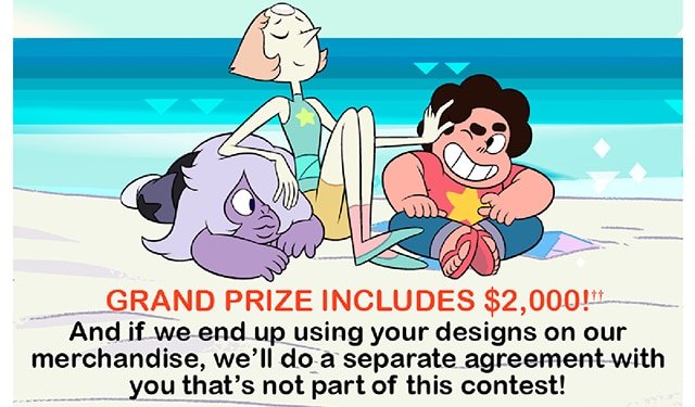 Grand Prize Includes $2,000! And if we end you using your designs on our merchandise, we'll do a separate agreement with you that's not part of this contest!