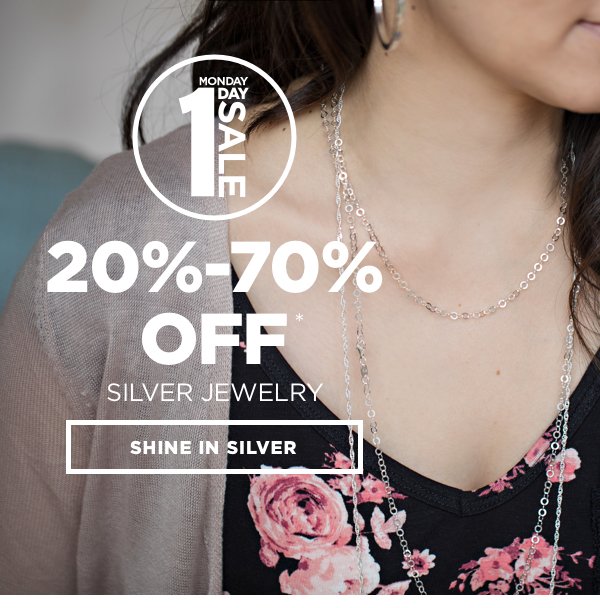 Shop 20% to 70% OFF silver jewelry