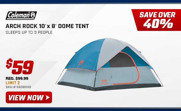 Coleman Arch Rock 10'x8' Dome Tent