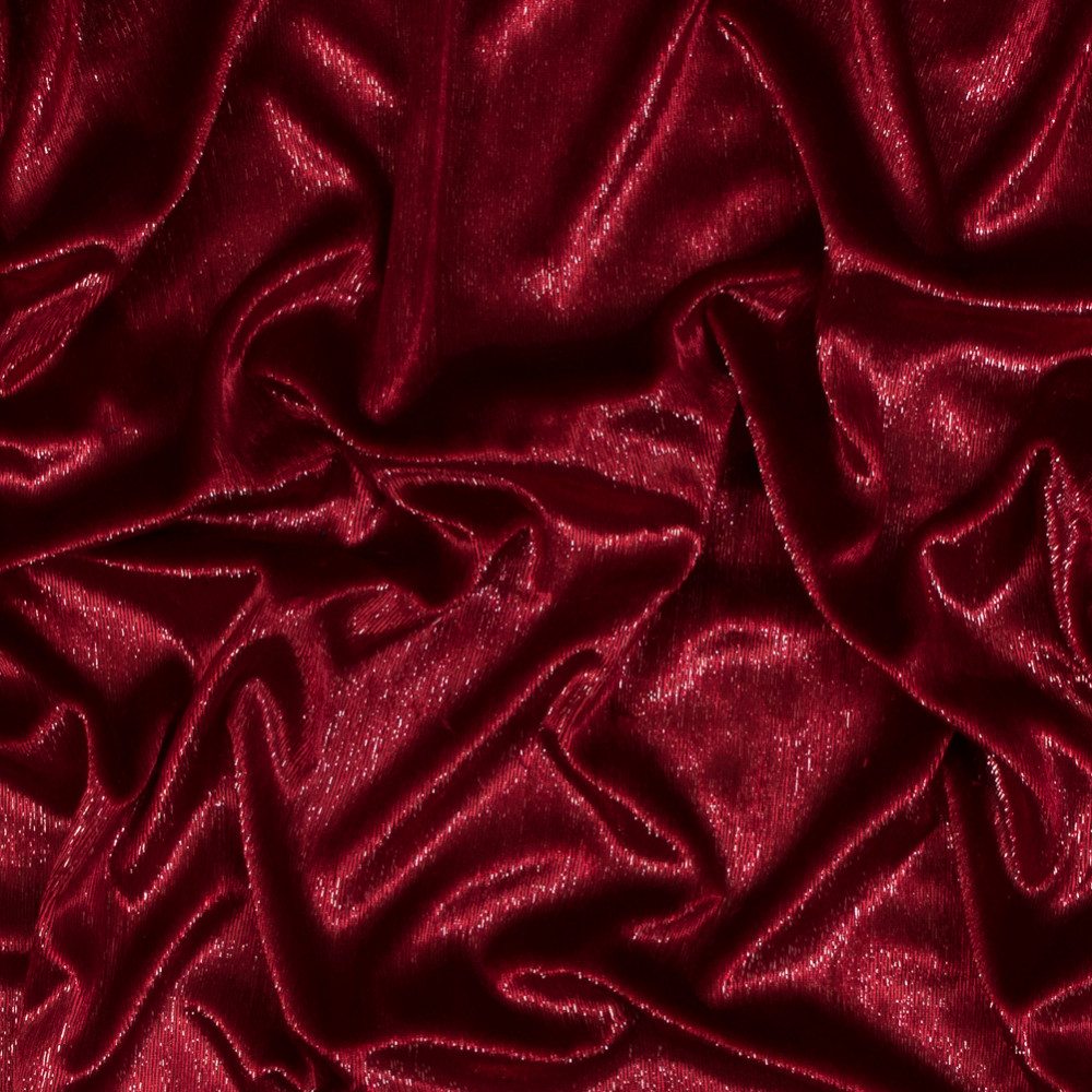 322187-SWATCH: Tango Red Metallic Velvet