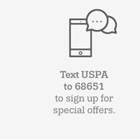 Text USPA to 68651 to sign up for special offers.