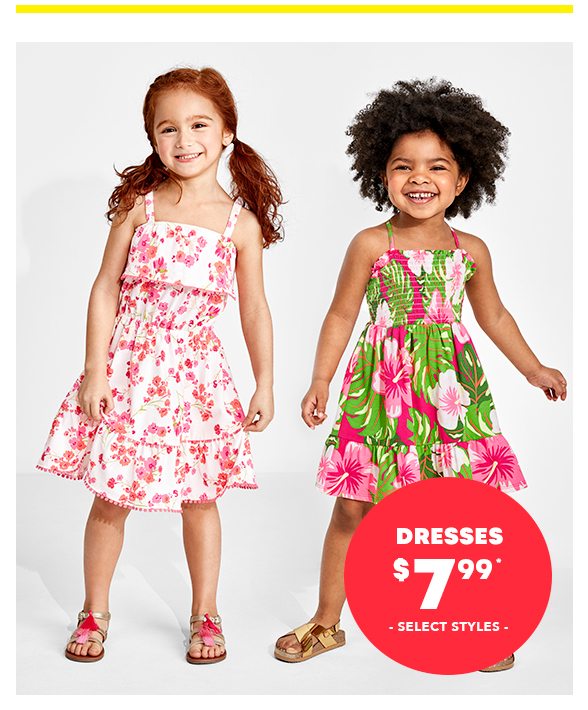 Dresses $7.99 - Select Styles