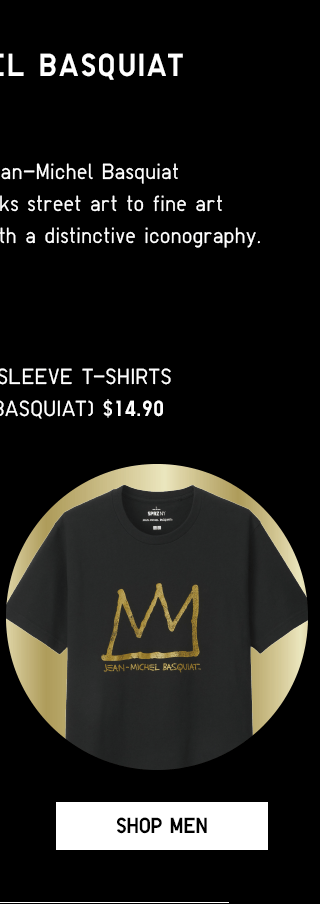 GRAPHIC SHORT-SLEEVE T-SHIRTS (JEAN-MICHEL BASQUIAT) $14.90 - SHOP MEN