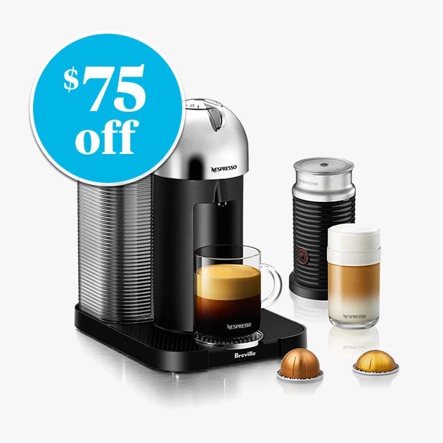 nespresso virtuo espresso machine - $75 off