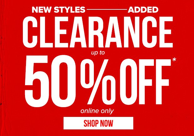 New Markdowns Added - 50 off sitewide