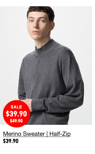 PDP7 - MEN MERINO SWEATER HALF ZIP