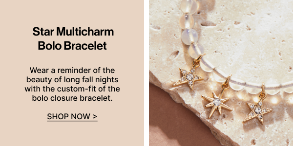 Star Multicharm Bolo Bracelet