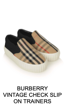 BURBERRY VINTAGE CHECK SLIP ON TRAINERS
