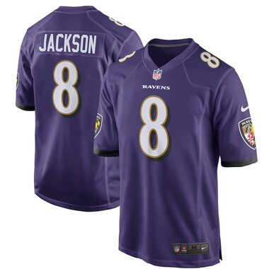 Lamar Jackson Baltimore Ravens Nike Game Jersey - Purple