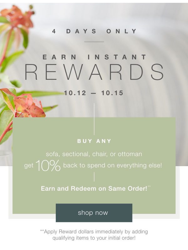 Earn 10% Rewards This Weekend Only