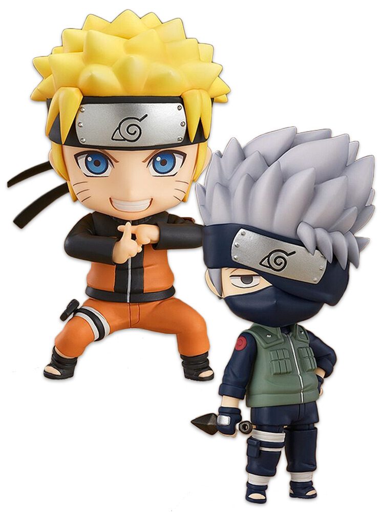 Teacher & Student Naruto Shippuden (Naruto & Kakashi) Nendoroid Figure Bundle